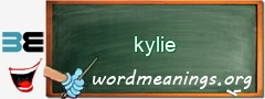 WordMeaning blackboard for kylie